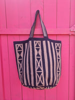 SUSU XL BAG • TIMELESS (navy blue with lavender/grey)