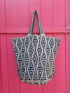 SUSU XL BAG • the EGYPT (greyish/light blue with black)