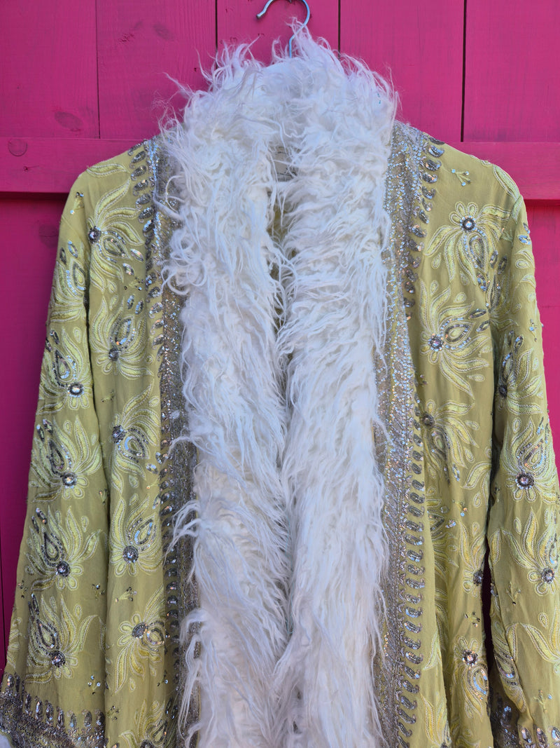 Bohemian coat • Ice Queen in Pistache • XS/S/M