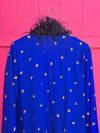 Bohemian coat • ROYAL BLUE • one size (S/M/L)