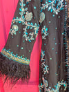 Bohemian coat • ROYAL in BLACK • XS/S/M