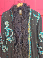 Bohemian coat • ROYAL in BLACK • XS/S/M