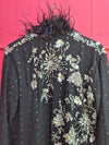 Bohemian coat • BLACK & SILVER • one size (S/M/L)