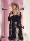 Bohemian coat • BLACK & GOLD II • one size (S/M/L)