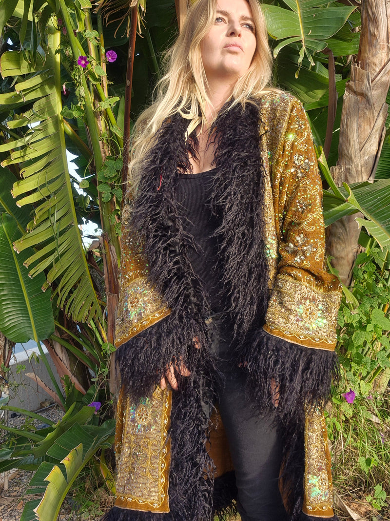 Bohemian coat • GOLD GOLD GOLD • one size (S/M/L)