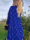 Bohemian coat • ROYAL BLUE • one size (S/M/L)