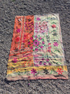 Vintage Kantha blanket with Suzani embroidery • 205*153cm • Reversible