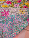 Vintage Kantha blanket with Suzani embroidery • 209*143cm • Reversible