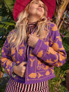 Colourful jacket • Suzani in Purple • XS/S/M