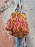 Wayuu Mochila • YELLOW/FUCHSIA