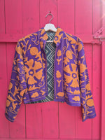 Colourful jacket • Suzani in Purple • XS/S/M