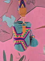 Wayuu Mochila • MEDIUM • Turquoise