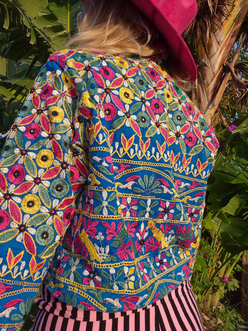 Colourful jacket • Birds • XS/S/M