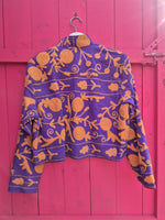 Colourful jacket • Suzani in Purple • XS/S/M