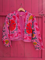 Colourful jacket • Suzani in Pink • XS/S/M