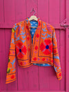 Colourful jacket • Suzani in Orange • XS/S/M