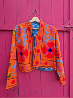 Colourful jacket • Suzani in Orange • XS/S/M