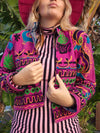 Colourful jacket • Pink Peacock • XS/S/M