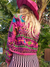 Colourful jacket • Pink Peacock • XS/S/M