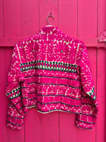 Colourful jacket • Pink Flowers • XS/S/M