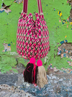 Wayuu Mochila • single thread PINK