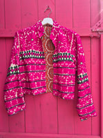 Colourful jacket • Pink Flowers • XS/S/M