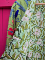 Colourful jacket • Suzani in Apple Green • XS/S/M