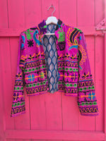 Colourful jacket • Pink Peacock • XS/S/M