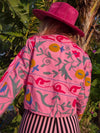 Colourful jacket • Suzani in Pink • XS/S/M