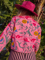 Colourful jacket • Suzani in Pink • XS/S/M