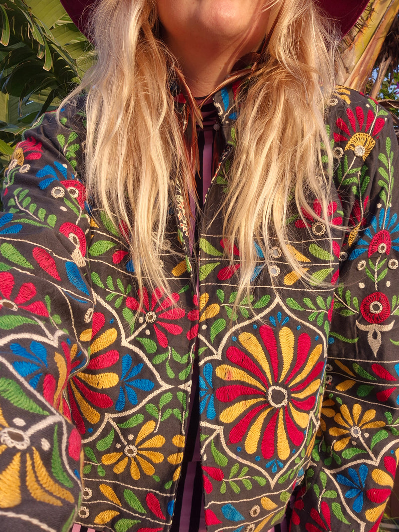 Colourful jacket • The Flower • XS/S/M