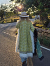 Bohemian coat • Ice Queen in Pistache • XS/S/M