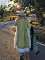 Bohemian coat • Ice Queen in Pistache • XS/S/M