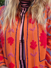 Colourful jacket • Suzani in Orange • XS/S/M