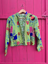 Colourful jacket • Suzani in Apple Green • XS/S/M