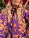 Colourful jacket • Suzani in Purple • XS/S/M