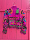 Colourful jacket • Pink Peacock • XS/S/M