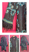 Bohemian coat • ROYAL in BLACK • XS/S/M